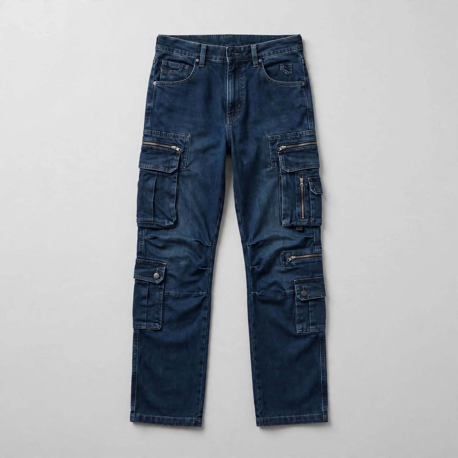 Custom Multi-pocket Cargo Jeans